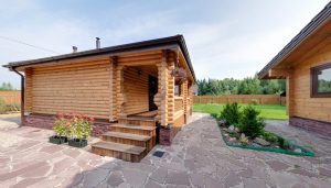Деревянный дом из клееного профилированного бруса 99 м2